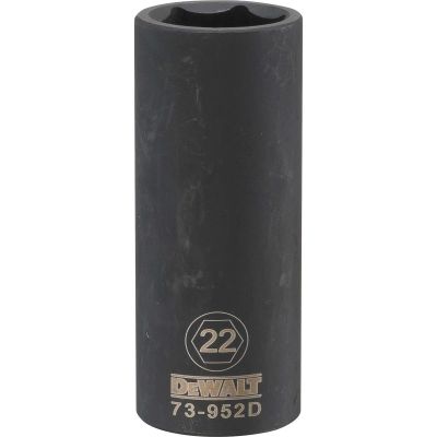 DWTDWMT73952OSP image(0) - DEWALT Dwmt 6Pt 1/2'' Dr Dp Im Skt 22 Mm