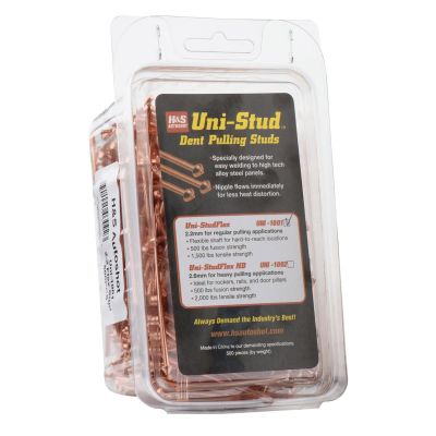 HSA1001 image(0) - H&S AutoShot UNI-1001 Studs 2.2mm Flexpert Steel Copper-Flash Annealed (500-Pack)