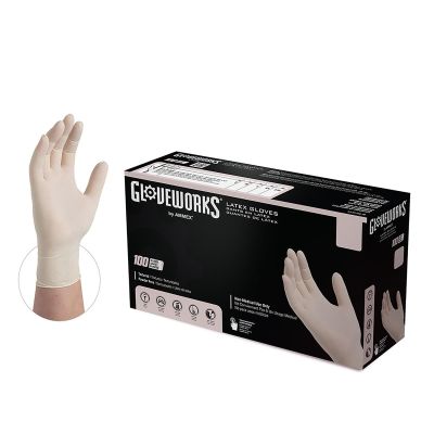AMXTLF48100 image(0) - Gloveworks XL Powder Free Textured Latex Gloves