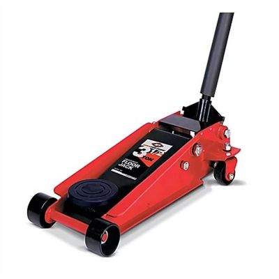 INT350SS image(0) - American Forge & Foundry Service Jack - 3.5 Ton Capacity - Double Pump - Short Chassis - 1 pc Handle - 4" Min H to 19.5" Max H - Heavy Duty