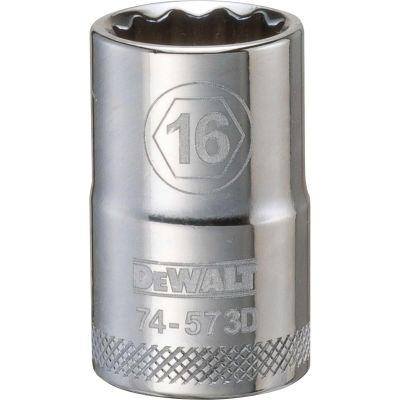 DWTDWMT74573OSP image(0) - DEWALT 001Pc 12Dr Socket-12Pt-16