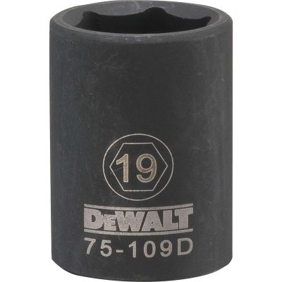 DWTDWMT75109OSP image(0) - DEWALT Dwmt 6Pt 1/2In Dr Im Skt 19 Mm