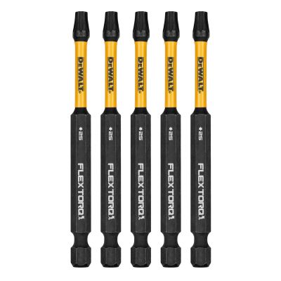 DWTDWAF3TX25IR5 image(0) - DEWALT 3.5In Torx T25 Flextorq 5Pk