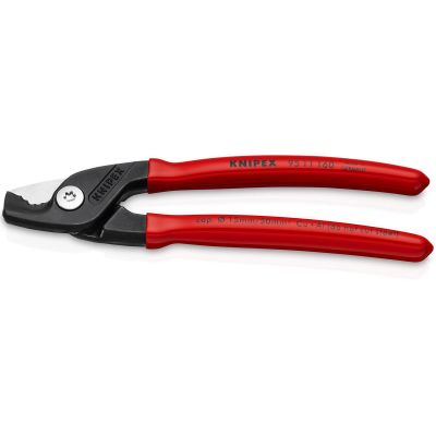 KNP9511160 image(0) - KNIPEX Cable Shears w/ StepCut Edges
