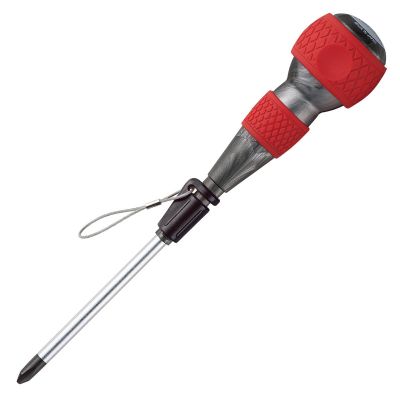 VES210P2125 image(0) - Vessel Tools No.210ST Ball Grip Tethered Screwdriver PH2x125