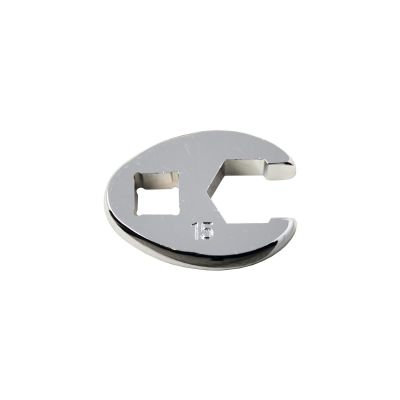 KTI27315 image(0) - K Tool International Wrench 15mm Flare Nut Crowfoot 6 Point 3/8 Drive