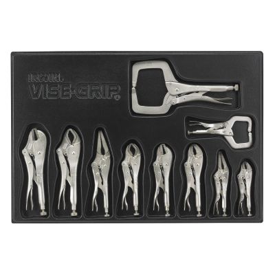 VGP1078TRAY image(0) - Vise Grip Original Locking Pliers Set - 10 Piece