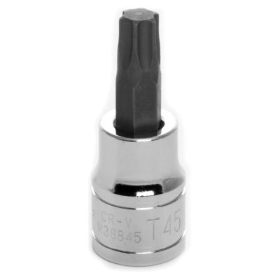 WLMW38845 image(0) - Wilmar Corp. / Performance Tool 3/8" Drive T45 Star Bit Socket