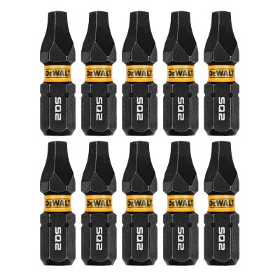DWTDWAF1SQ2IR10 image(0) - DEWALT 1In Square #2 Flextorq 10Pk