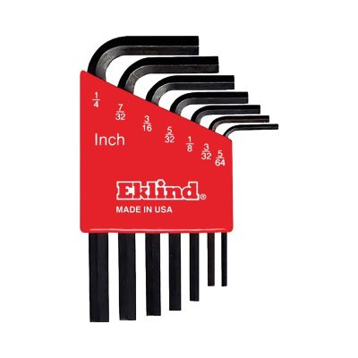 EKL10107 image(0) - Eklind Tool Company HEX KEY SET 7 PC SAE SHORT 5/64-1/4IN.