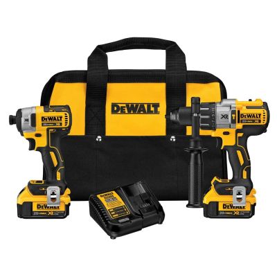 DWTDCK299M2 image(0) - DEWALT 20V MAX* XR Brushless Impact Driver and Hammer Drill Combo Kit, Premium 4.0Ah, Cordless