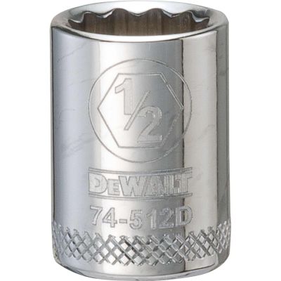 DWTDWMT74512OSP image(0) - DEWALT 001Pc 38Dr Socket-12Pt-1/2