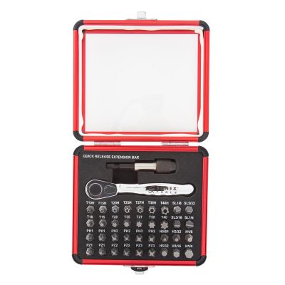 SUN9726 image(0) - SUNEX 38 pc. Mini Ratchet and Bit Set