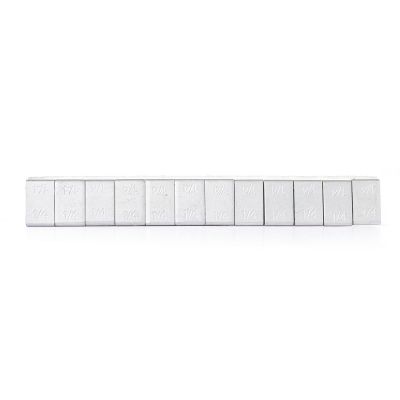 TMR7325-FE image(0) - Tire Mechanic's Resource .25oz Matte Silver Steel Adhesive Tape Wheel Weights with Easy Peel Tape. 144oz/Box, 576pcs