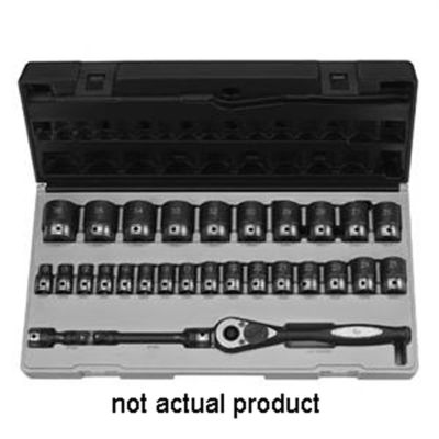 GRE82015M image(0) - Grey Pneumatic 1/2" Drive x 15mm Standard Duo-Socket - 6 Point