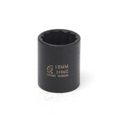 SUN318MZ image(0) - SUNEX SOC 18MM 3/8D IMP 12PT BLK