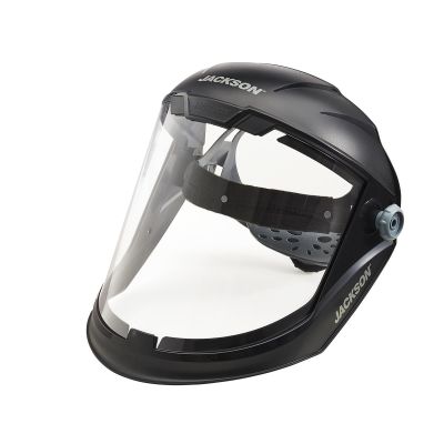 SRW14200 image(0) - Jackson Safety Face Shield - MAXVIEW Premium Series - 9.06" x 13.38' x 0.04" Window - Clear - 370 Speed Dial Headgear