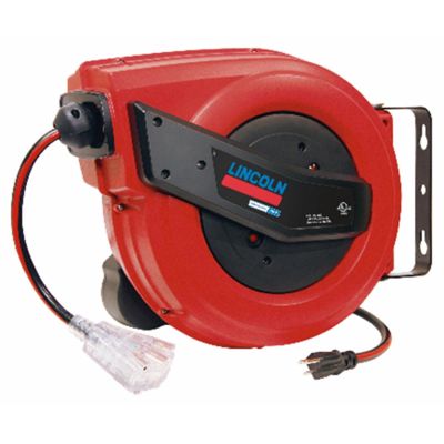 LIN91039 image(0) - Lincoln Lubrication 91039 60-foot retractable electric power cord reel