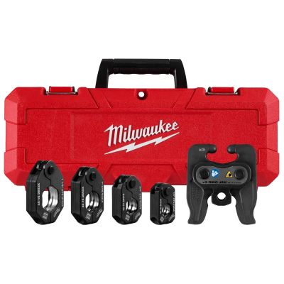 MLW49-16-2490X image(0) - Milwaukee Tool 1/2 Inch - 1-1/4 Inch CTS-V Pivoting Press Ring Kit for M12 FORCE LOGIC Press Tool