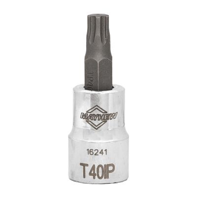 MAY16241 image(0) - Mayhew Mayhew T40IP Torx Plus&reg; Short Insert Socket Bit, 3/8-Inch Drive