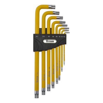 TIT12733 image(0) - TITAN 8-PC TRIPLE SQUARE L-SHAPED WRENCH S