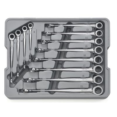 KDT85888 image(0) - GearWrench 12 Piece 72-Tooth 12 Point XL X-Beam Ratcheting Combination Metric Wrench Set