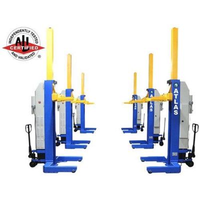 ATEML-6045BC image(0) - Atlas Automotive Equipment ALI Certified Battery Powered Mobile Column Lift System 99,000 lb. Capacity
