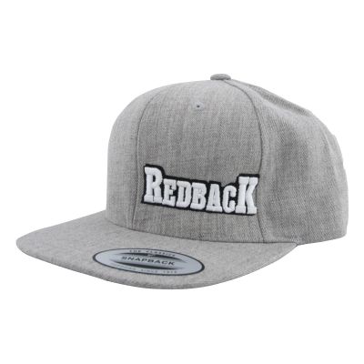 RDBSNPBCKGRY image(0) - Redback Snapback Embroidered Logo Grey Heathered Cap
