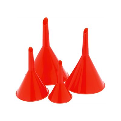 WLM1144 image(0) - Wilmar Corp. / Performance Tool 4 Piece Plastic Funnel Set (2 to 13 oz.)