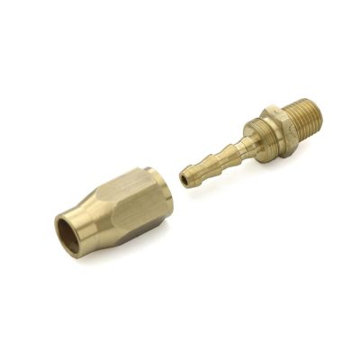 BLBFFFX38 image(0) - BluBird Fast Fix - 3/8" Air Hose Assembly Repair Fitting - w/ 1/4" MNPT Fixed