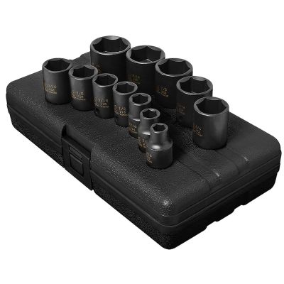 SUN3360 image(0) - SUNEX SOCKET SET IMPACT 3/8IN. DRIVE 12 PC STD SAE