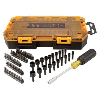 DWTDWMT73808 image(0) - DEWALT Screwdriver Bit Set With Nut Drivers, 71-Piece