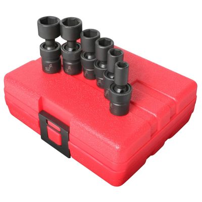 SUN1813 image(0) - SUNEX SOCKET SET IMPACT 1/4IN. DRIVE 6 PC UNIV SAE.