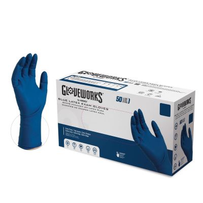 AMXGPLHD86100 image(0) - Gloveworks L HD P/F Extra Long Latex Gloves