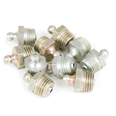 WLMW54258 image(0) - Wilmar Corp. / Performance Tool 10 pk. 1/4" NPT Grease Fitting