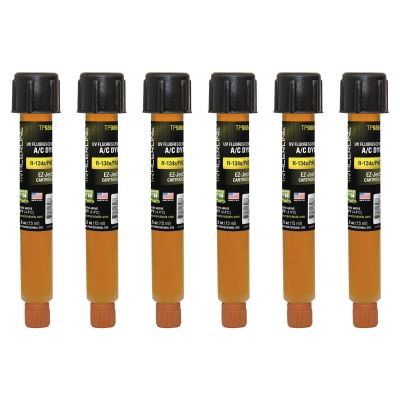 TRATP9860-P6 image(0) - Tracer Products 0.5 oz R-134a/PAG EZ-Ject A/C dye 6 Pack