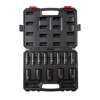 SUN2651 image(0) - SUNEX SOCKET SET IMPACT 1/2IN. DRIVE 13 PC DEEP SAE 6 PT