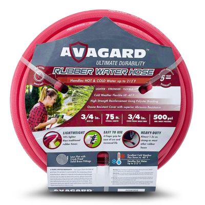 BLBAVGW3475 image(0) - BluBird Avagard Rubber Water Hose Assembly 3/4" x 75'
