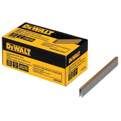 DWTDWCS20056 image(0) - DEWALT 20 Gauge Painted Crown Carpet Staples
