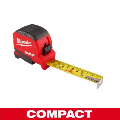 MLW48-22-1717 image(0) - Milwaukee Tool 5m/16ft Compact Tape Measure
